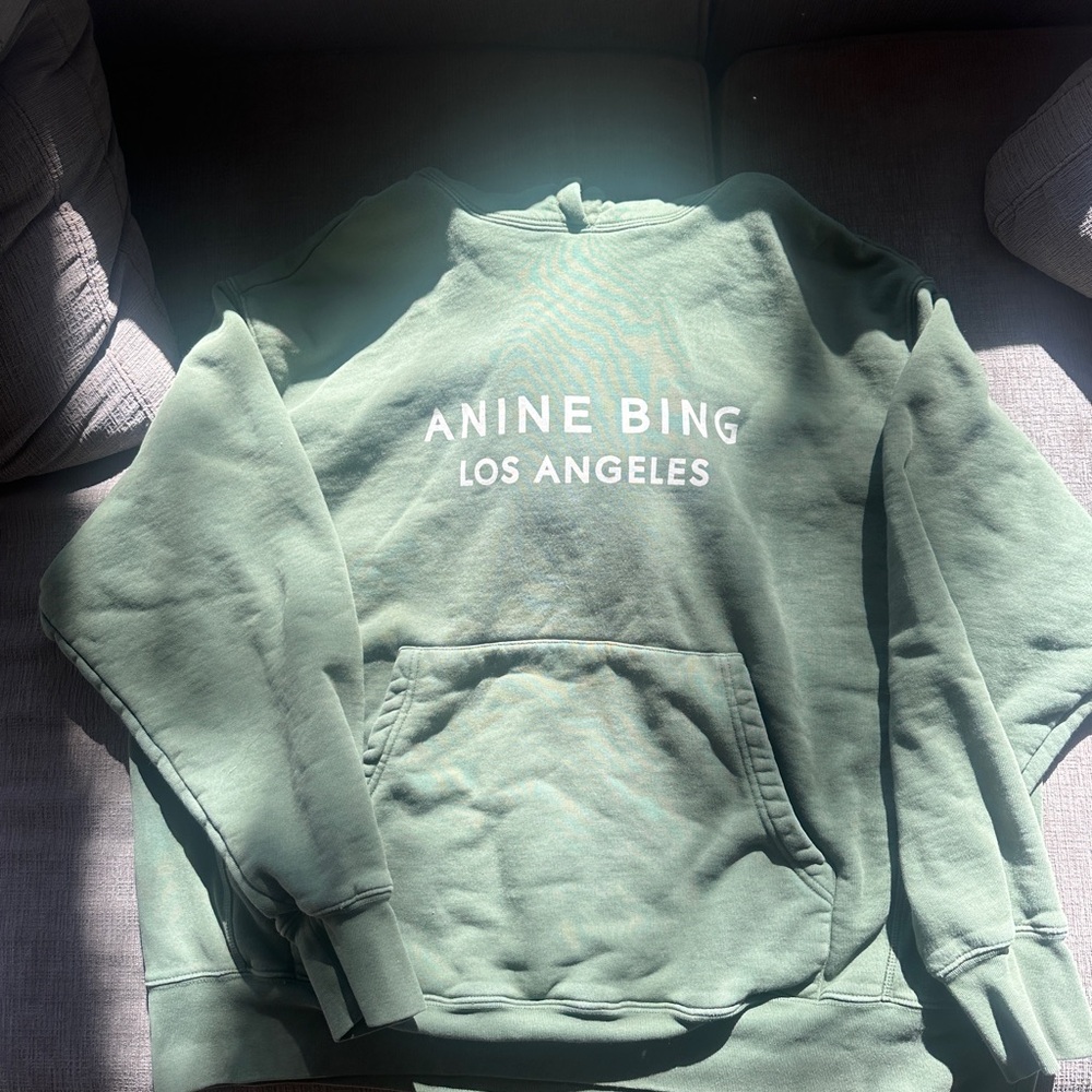 Anine Bing Olive Green Hoodie